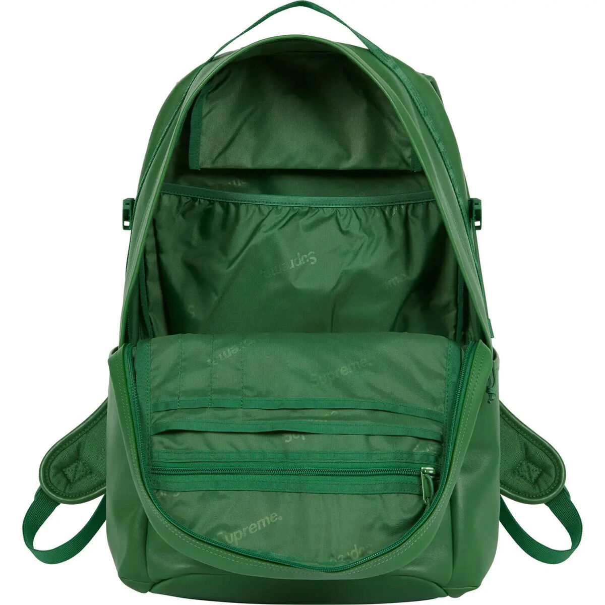 Supreme Leather Backpack Black Brown Green 3colors FW24 New Supreme Leather Backpack Black Brown Green 3colors FW24 New