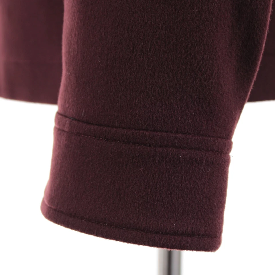 Kired Kiton NWT Furat Wool Overshirt / Shirt Jacket Size 50 (M US) In Burgundy - Image 3 of 4