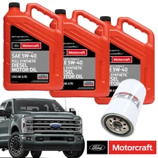Motorcraft 5W-40 Engine Oil & Filter Kit For 23-24 Ford 6.7L Powerstroke Diesel