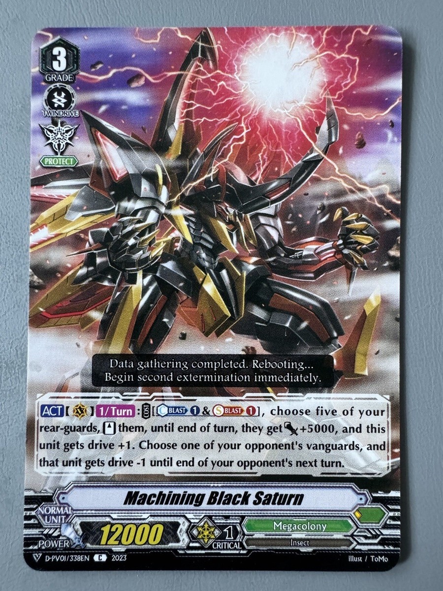 CARDFIGHT VANGUARD MACHINING BLACK SATURN (MEGACOLONY GRADE 3) D