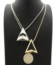 Get Lucky Daft Punk Pendant & 18" 20" 24" Box Chain Chain Hip Hop Necklace Set