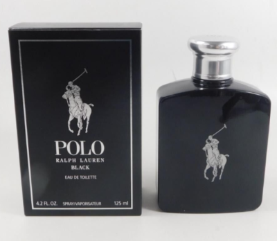 POLO BLACK Cologne Perfume Ralph Lauren 4.2 Oz 125 ml EDT Spray