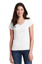 Gildan Softstyle Womens Cap Sleeve Fit V Neck Stylish T-Shirt 64V00L
