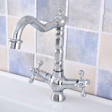 Polished Chrome Kitchen Wet Bar Bathroom Vessel Sink Faucet Mixer Tap esf663