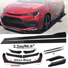 Front Bumper Lip Spoiler Splitter Car Body RearFor Toyota Corolla SE Sedan 20-24
