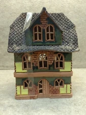 Lithuanian Candle House-Tea Light Cottage-Fairy Light-Candleholder Vintage 7"