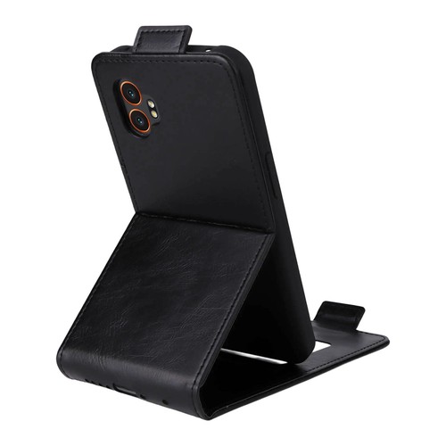 Vertical UP Down Flip Leather card slots Stand Case For Samsung XCover7 Pro 5G - Picture 4 of 28