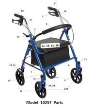 DRIVE 10257 Medical Rollator Factory Replacement Parts