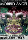 MORBID ANGEL - 1995 - Live In Concert - Domination Tour - Poster - Düsseldorf