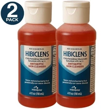 Hibiclens Antiseptic Skin Cleanser 4% CHG 4 fl oz Chlorhexidine Gluconate 2 Pack