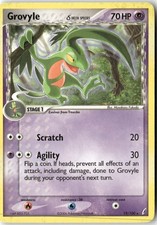 Grovyle 19/100 Rare Crystal Guardians Pokemon Heavily Played