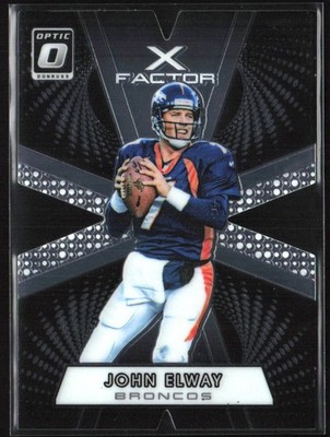 2016 Panini Donruss Optic X-Factor Die-Cut John Elway #15 HOF