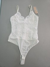 Iris Bodysuit white Lace Small new with tags