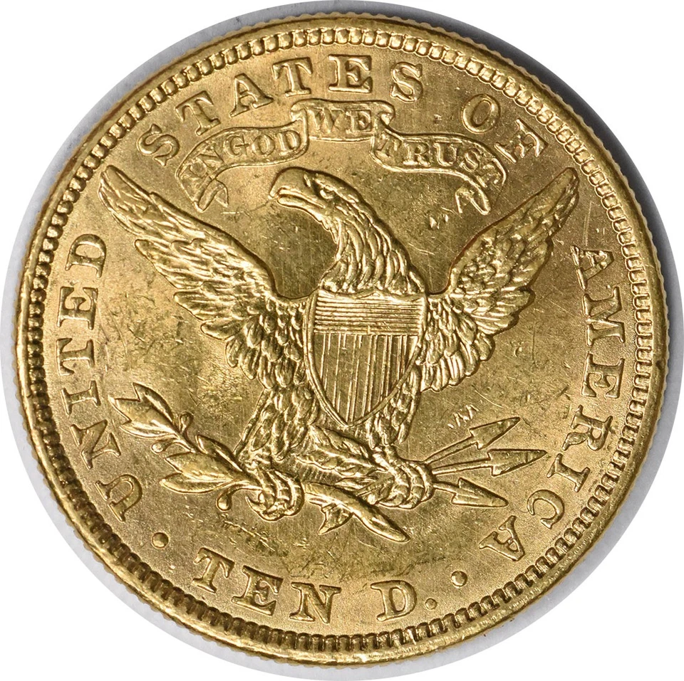 Слайдер 1907 $10 Gold Liberty Head AU несертифицированный No252 - Изображение 2 из 2