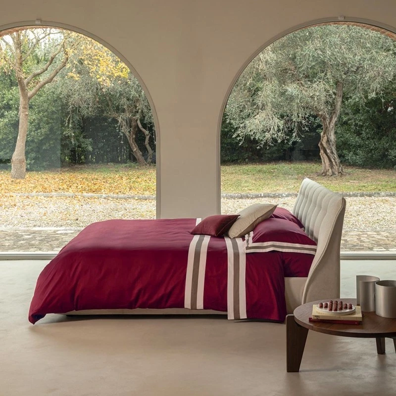 SENTIERI- Completo letto lenzuola matrimoniale 2 piazze in raso Fazzini - Immagine 3 di 3