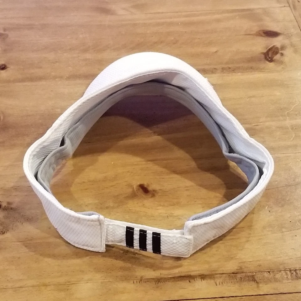 Adidas Visera Sombrero Gorra Correa Trasera Blanco Talla Única Golf Tenis Correr Foto 4 de 4