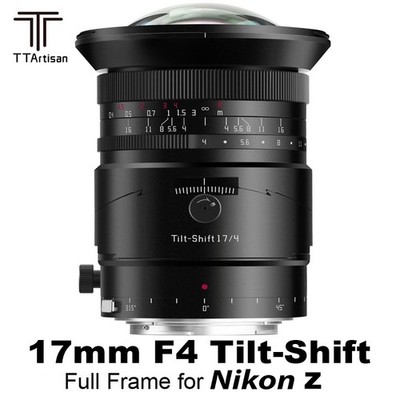 TTArtisan Tilt-Shift 17mm F4 Full Frame Ultra-Wide Angle Lens for Nikon Z Mount