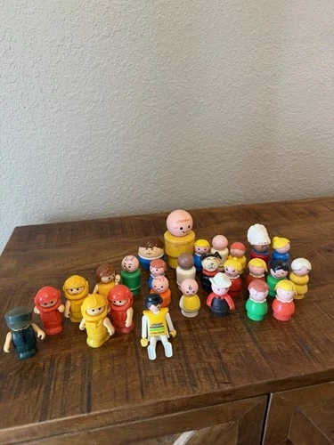 Lot 27  Vintage Fisher Price Little People Playmates  Tikes Kids Toys