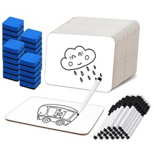 25 Pcs Small White Board 5 x 7 Inch Mini Dry Erase Board Small White Boards w...