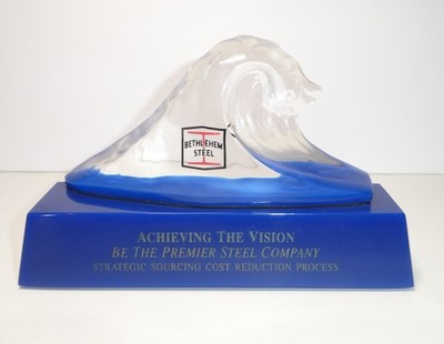 Bethlehem Steel Paper Weight Employee Award Achieving The Vision VTG Advertising