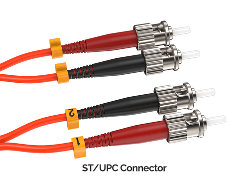 5m OM2 SC to ST UPC Duplex Corning Fiber Optic Cable MultiMode 50/125 OFNR Ra... - Picture 4 of 6