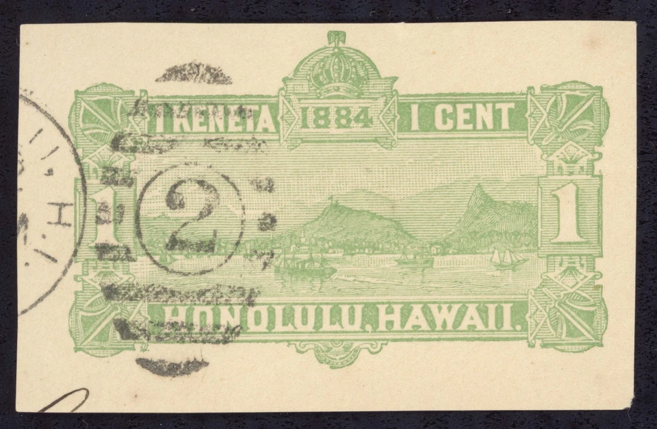 Lote cuadrado corte sobre usado Hawaii Scott U1-U5, U10-U13 E637 sellos bhmstamps Foto 2 de 4