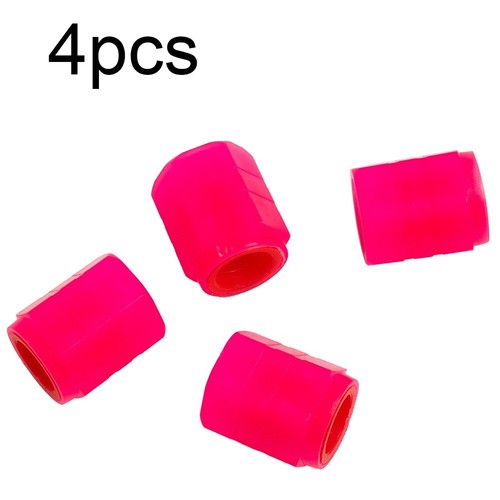 Protect Tire Valve Tip Car Tire Valve Cap Fluorescent Tool Dustproof 4pcs New - Picture 6 of 12