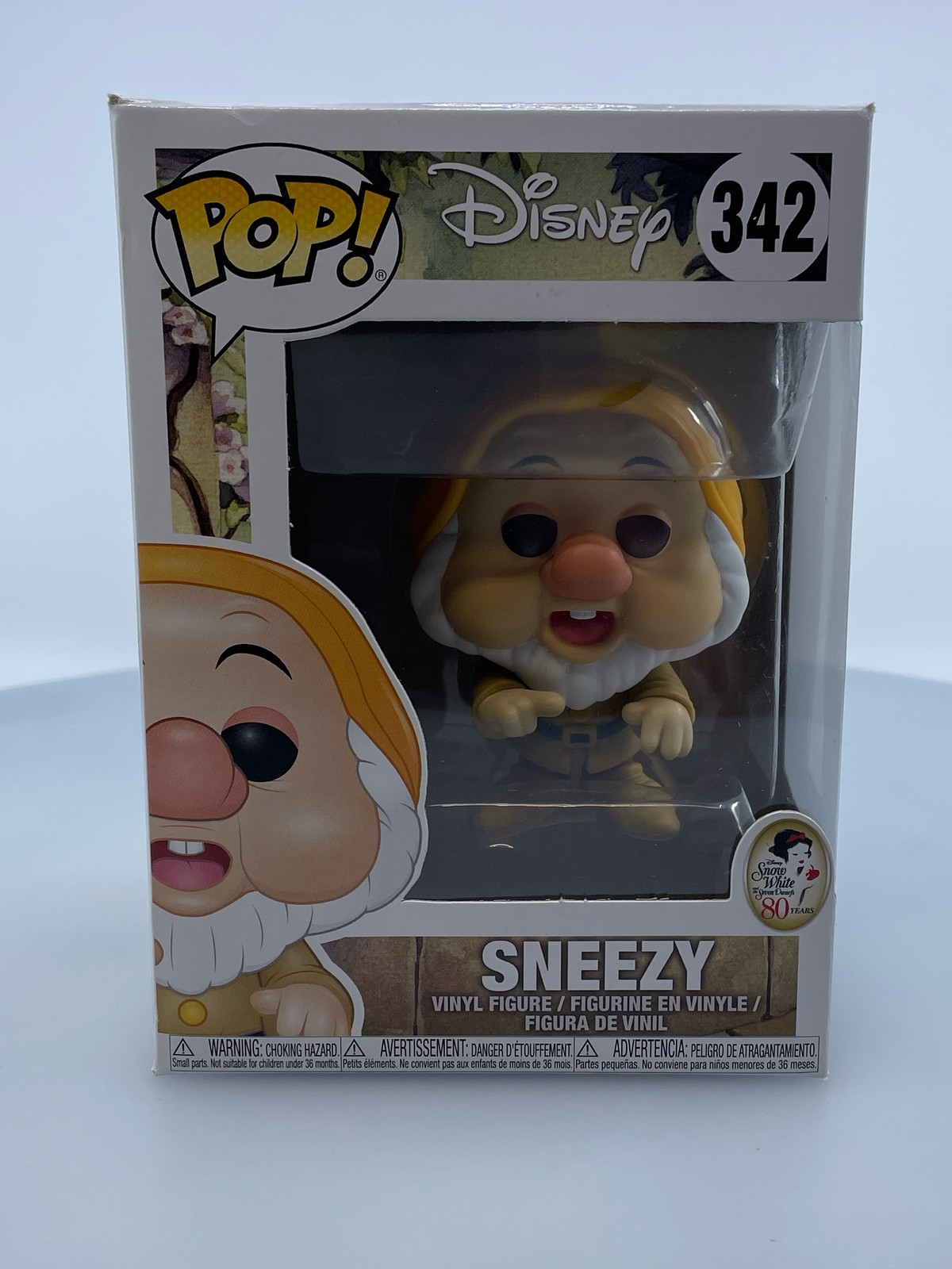 Funko Pop! Disney Snow White Sneezy #342 Vinyl Figure Damaged Box See Pics