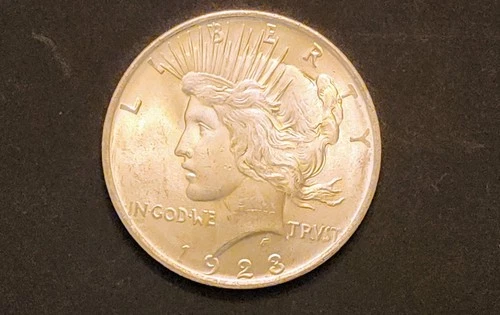 1923 BU UNCIRCULATED SILVER PEACE DOLLAR U.S. MINT FREE SHIP + FREE GIFT