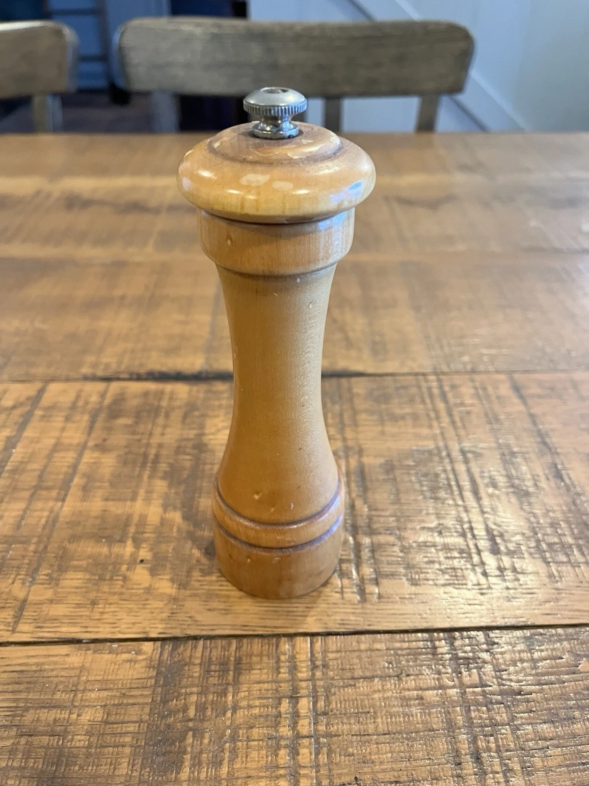 Vintage Peugeot Wooden Pepper Grinder 7 Inch