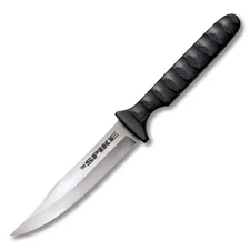 Cold Steel Bowie Spike Fixed Blade Knife 4 Inch Plain Satin Clip Point CS-53NBS