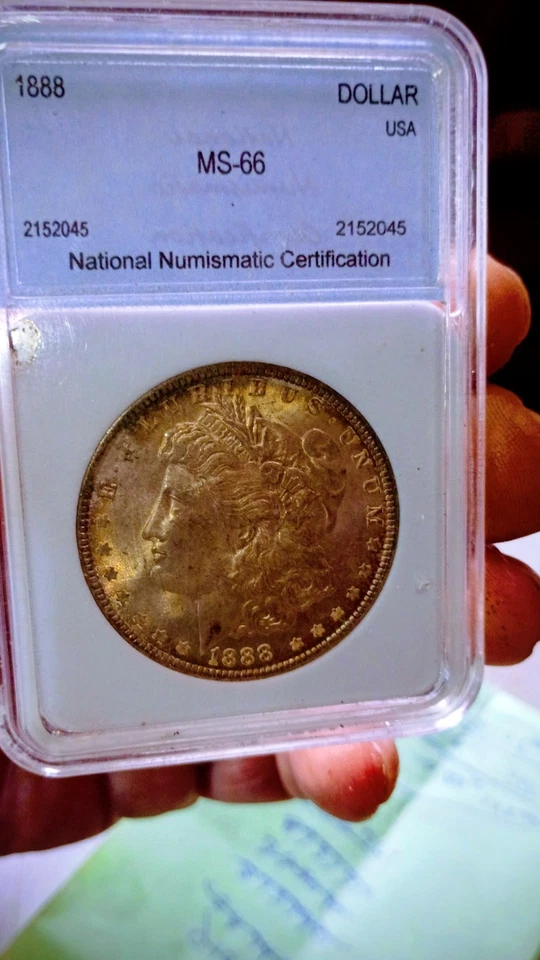 My Listing1888 P Morgan Silver Dollar Gold Toining Ms66 - Image 3 of 3