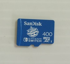 Blue Mario Kart Shell 400 GB SanDisk MicroSD Card  Nintendo Switch 1