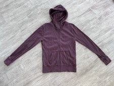 Womens Pact ZipUp Hooded Sweatshirt Organic Cotton Purple XL GUC