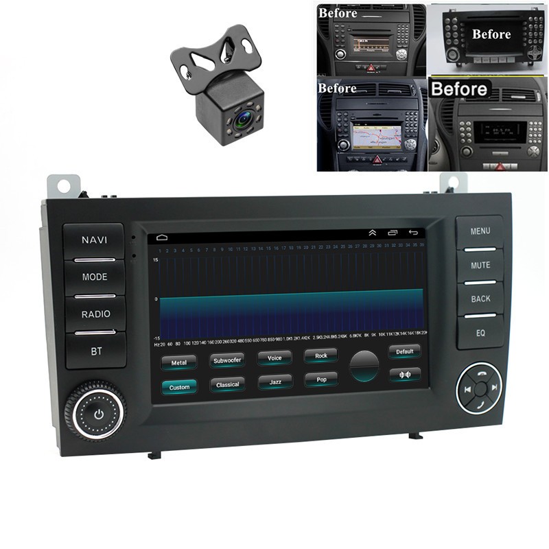 For Benz SLK-Class R171 2004-2010 Carplay Radio Android 14 GPS WIFI W/ Camera