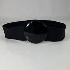 Wide Black Stretchy Waist Belt - Women's Size 28