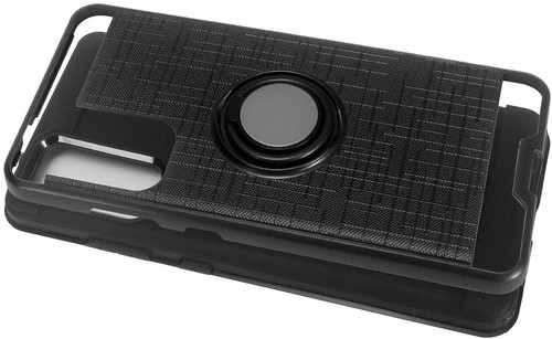 For LG K52 Ring Case Hybrid Armor Shockproof Dual Layer Rugged TPU Holder Cover - Picture 9 of 64