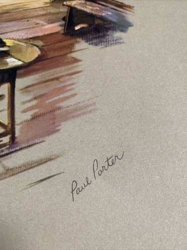 Vintage Paul Porter Art Print Lithograph 14" x 11" Not Framed - Picture 4 of 4