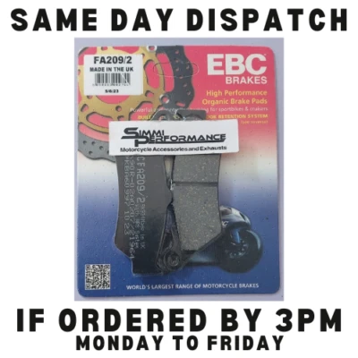 EBC Rear Brake Pads fits BMW R1250 GS / TE / Rallye / GSA 2019 2020 2021 2022 - Image 1 of 4