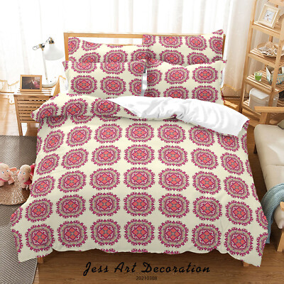 3D Geometry Floral Pattern Quilt Cover Set Duvet Cover Bedding Pillowcases