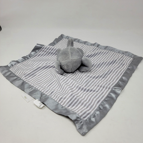 Circo Gray White Stripe Elephant Lovey Baby Security Blanket Plush 13.5x13.5" - Picture 3 of 5