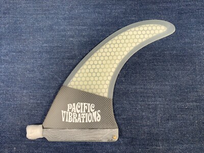 Longboard 8.0'' Pacific Vibrations 8  Long Rake Fin SURFBOARD Honeycomb Carbon