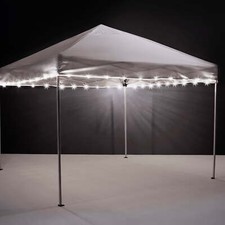 Battery Operated CanopyBrightz LED Lights, White String for Outdoor Canopies