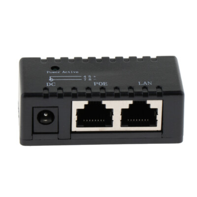 10 100 Mbit/s POE Power Over Ethernet RJ 45 Injektor Splitter Adapter für IP