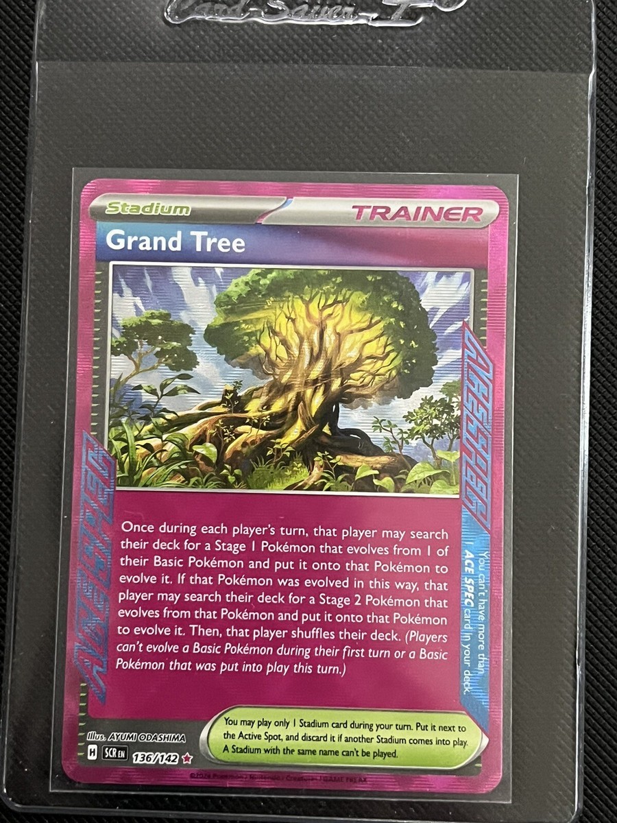 Pokémon TCG Grand Tree 136/142 Stellar Crown ACESPEC Holo Pokémon TCG Grand Tree 136/142 Stellar Crown ACESPEC Holo