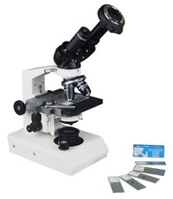 Radical RMH4B Binocular Veterinario Clínico LED Microscopio con Cámara HD