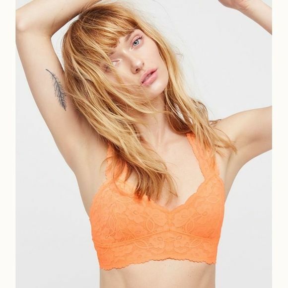 neon orange bralette