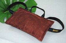 Beißkissen groß Leder 3 Schlaufen  30 x 18cm weich Dummy Bringsel Hundesport IGP