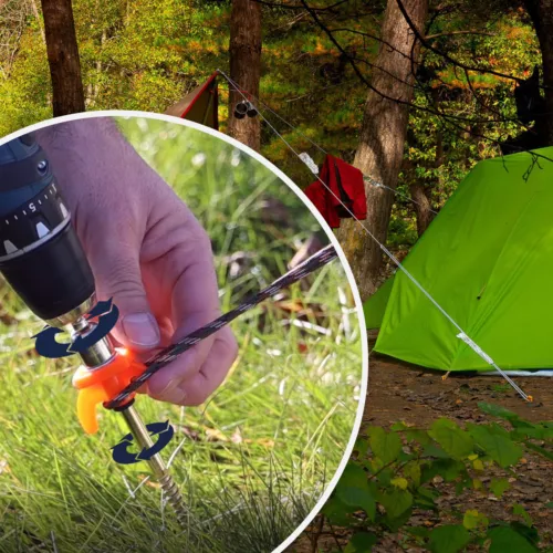 12-24x Zelt Heringe Stahl Schraubheringe Robuste Erdnägel Gewinde für Camping DE - Bild 6 von 11