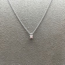 GIROCOLLO RECARLO, punto luce con diamante ct 0,05 e oro bianco 18 Kt ( 750 )